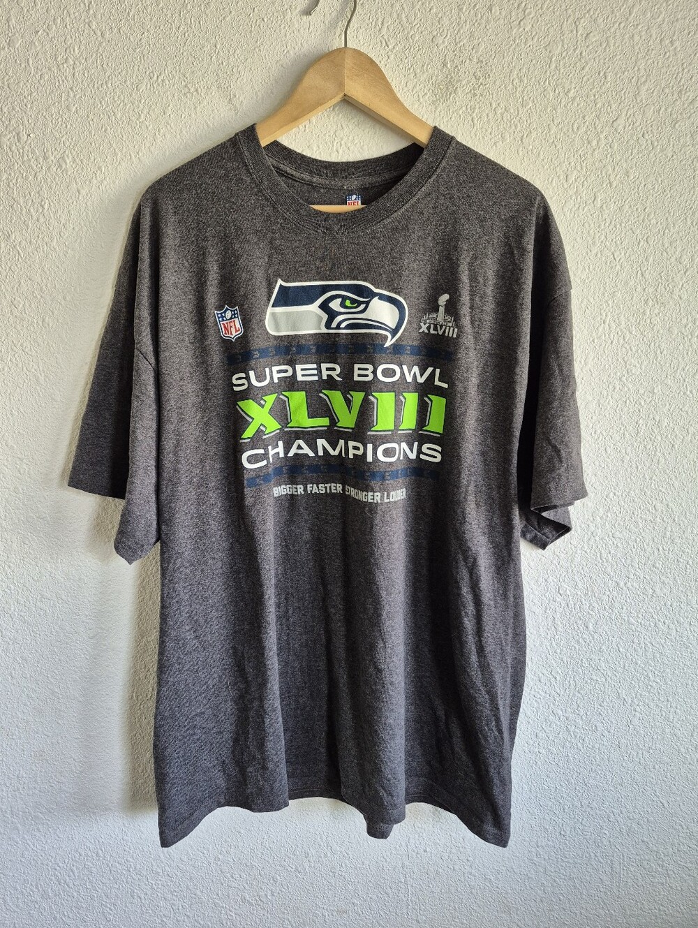 NFL Pro Line Seattle Seahawks Super Bowl XLVIII Champions T-Shirt Mens Size XXL